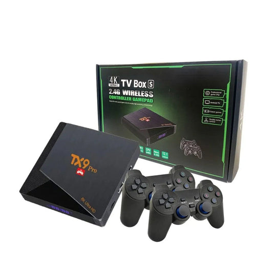 TX9 PRO 2-in-1 4K TV Box + Retro Gaming Console | Plug & Play